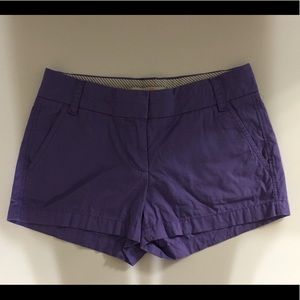 J. Crew Purple Chino Shorts